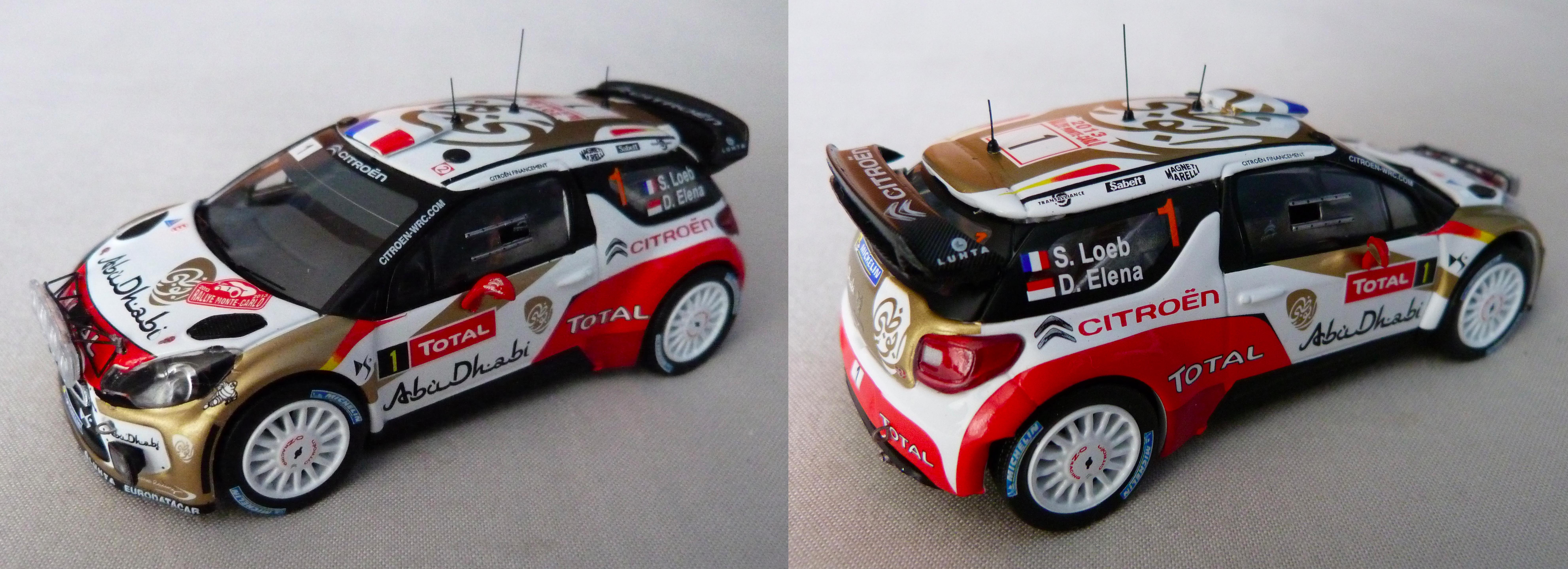 Miniature Spark Citroën DS3 WRC 2013 – Monte-Carlo 1/43, édition Limitée