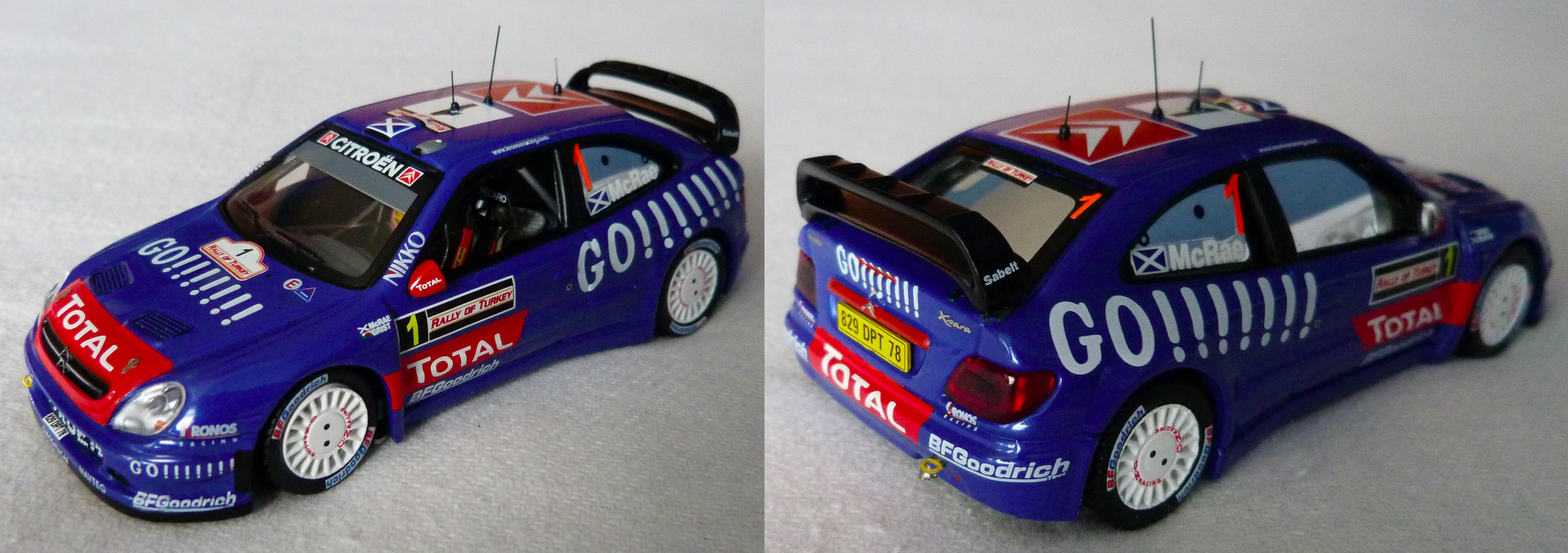 Miniature Citroën Xsara WRC 1:43 IXO – McRae Rally Turquie 2006 (RAM251) – Neuve